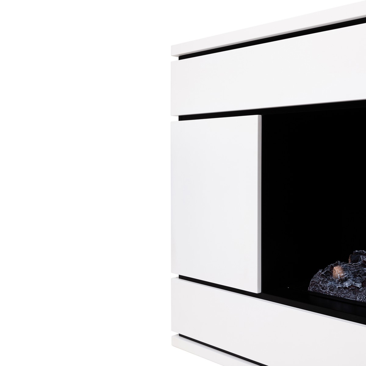 Электрокамин RealFlame  Vega CST1000 WT с очагом 3D Cassette 1000 Black Panel