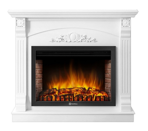Каминокомплект Electrolux Barocco 30 с очагом EFP/P-3020LS белый