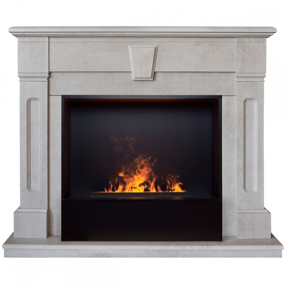 Электрокамин RealFlame  Kellie 25,5/26 WT с очагом 3D Cassette 630 Black Panel