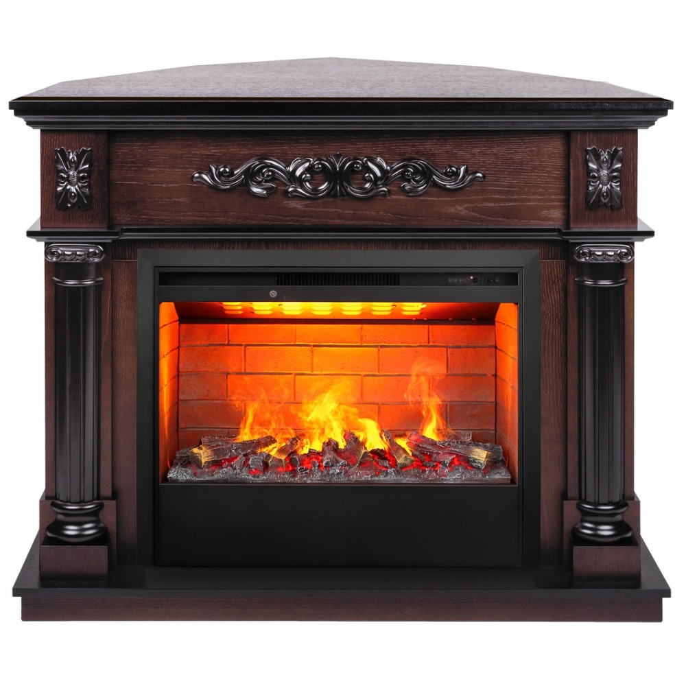 Электрокамин RealFlame  Silvia Corner 26 AO с очагом 3D Helios 26