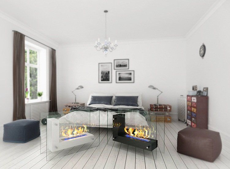 Биокамин напольный Zefire Fidero 1000 белый