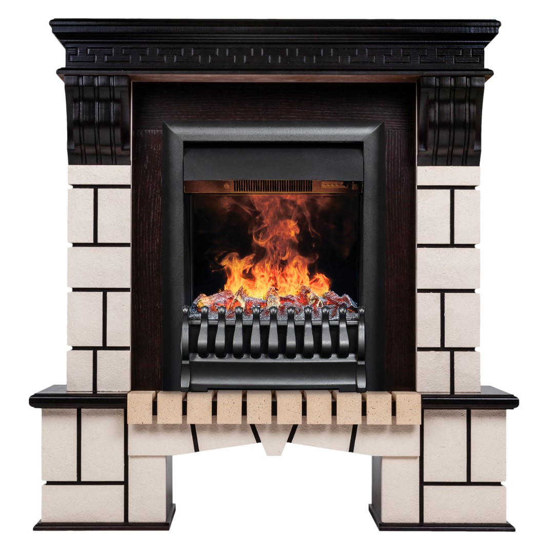 Электрокамин RealFlame  Stone STD с очагом 3D Oregan