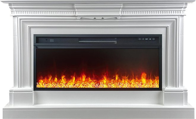 Каминокомплект Royal Flame  Chelsea - Белый (Ширина 1350 мм) с очагом Vision 42 LED