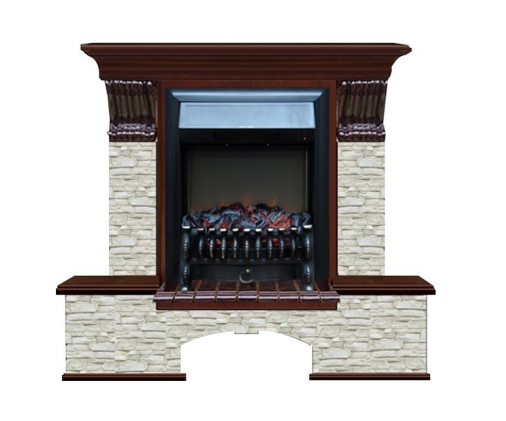 Каминокомплект Glenrich Бостон К Грот однотонный (Fobos)