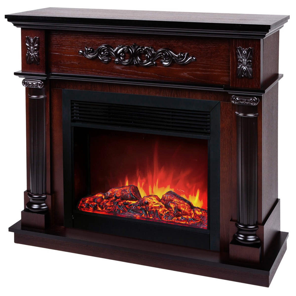 Электрокамин RealFlame  Silvia 26 AO с очагом Moonblaze Deluxe Black