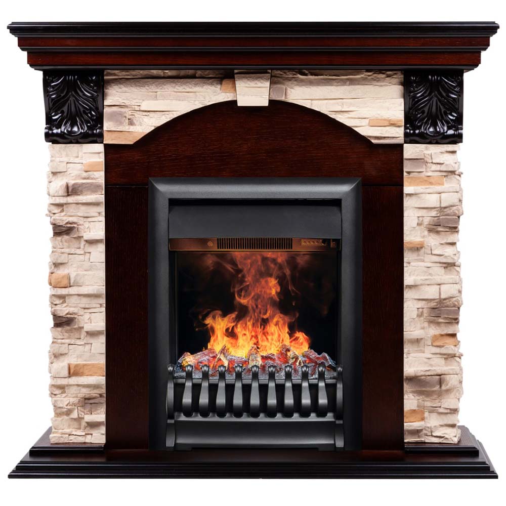 Электрокамин RealFlame  Dublin ROCK с очагом 3D Oregan