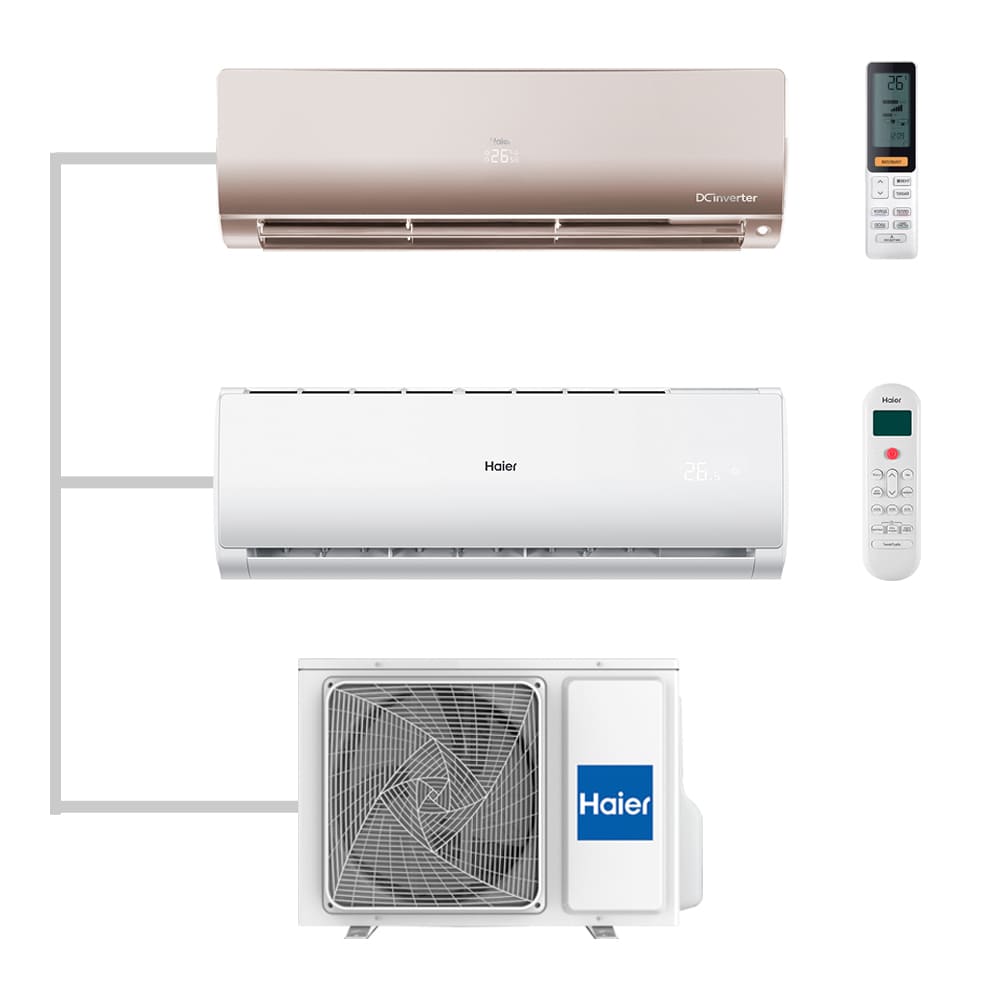 Мульти сплит-система настенная Haier AS25S2SF2FA-G / AS07TS6HRA-M / 2U50S2SM1FA-3 Inverter