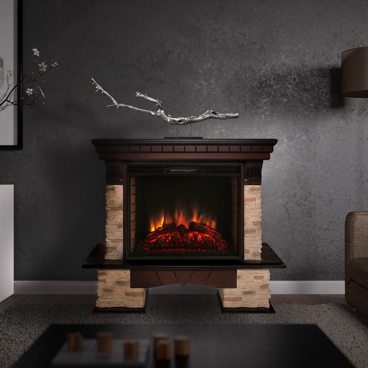 Электрокамин RealFlame  Rockland 26 AO с очагом Epsilon 26