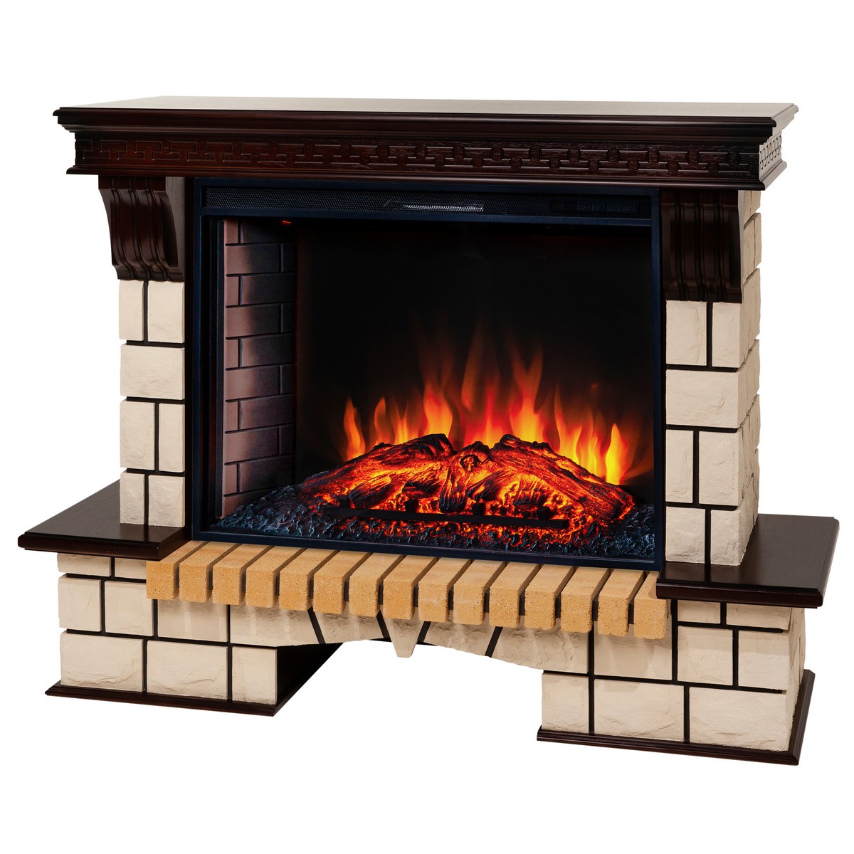 Электрокамин RealFlame Stone 33 AO с очагом Epsilon 33