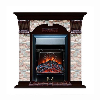 Каминокомплект Glenrich Арочный Грот цветной (Magestic)