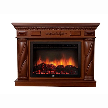 Каминокомплект Electrolux San Marino 26 Sphere с очагом EFP/P-2620RLS шпон темный дуб