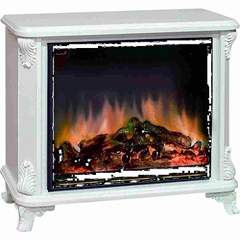 Каминокомплект Glenrich Версаль Arte 28 с царгой мрамор белый