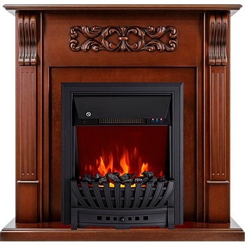 Каминокомплект Royal Flame  Venice - Махагон коричневый антик с очагом Aspen Black