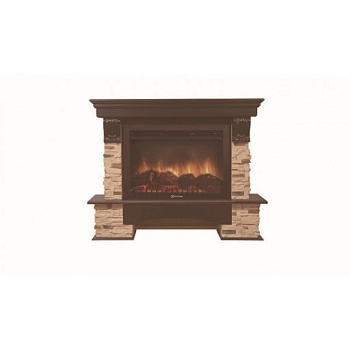 Каминокомплект Electrolux Pietra 30U (угловой) с очагом EFP/P-3020LS камень сланец натуральный, шпон темный дуб