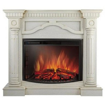 Каминокомплект Electrolux Rome 26/30 с очагом EFP/P-3020LS шпон белёный дуб