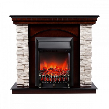 Электрокамин RealFlame Elford AO с очагом Fobos Lux Black