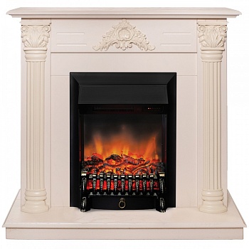 Электрокамин RealFlame  Stefania WT-F612 с очагом Fobos Lux Black RC