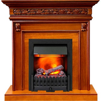 Каминокомплект Dimplex Valletta - Орех с очагом Danville Black FB2