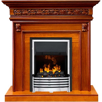 Каминокомплект Dimplex Valletta - Орех с очагом Flagstaff