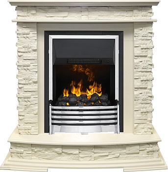 Каминокомплект Dimplex Luzern - Слоновая кость с очагом Flagstaff
