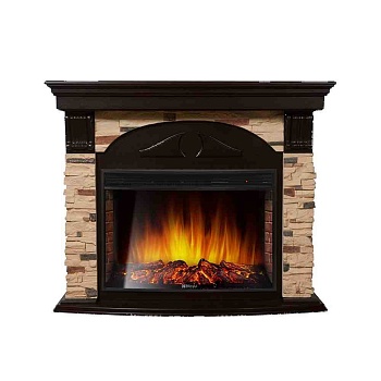 Каминокомплект Electrolux Torre 30S с очагом EFP/P-3320RLS камень сланец натуральный, шпон венге