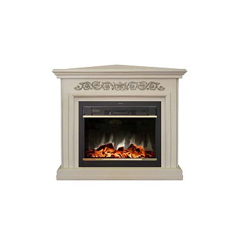 Электрокамин RealFlame  Leticia (угловой) 26 WT с очагом MoonBlaze Lux Bl S