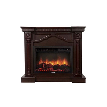 Каминокомплект Electrolux Rome 26/30 с очагом EFP/P-2620RLS шпон темный дуб