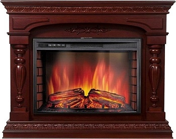 Каминокомплект Electrolux Perfetto 26 Sphere с очагом EFP/P-2620RLS шпон красное дерево