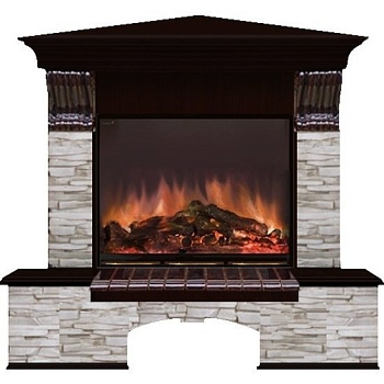 Каминокомплект Glenrich Бостон Arte 23 угловой венге