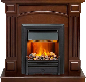 Каминокомплект Dimplex Boston - Темный дуб (Высота 92.5см) с очагом Brookline Black