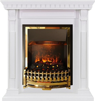 Каминокомплект Dimplex Orlean - Белый дуб с очагом Atherton