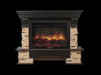 Портал Firelight Pietra 30S камень сланец натуральный, шпон венге