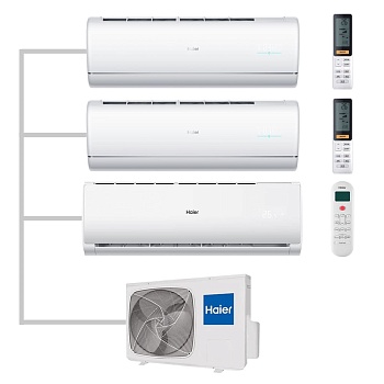 Мульти сплит-система настенная Haier AS35S2SJ2FA-W / AS35S2SJ2FA-W / AS12TS6HRA-M / 3U70S2SR5FA Inverter