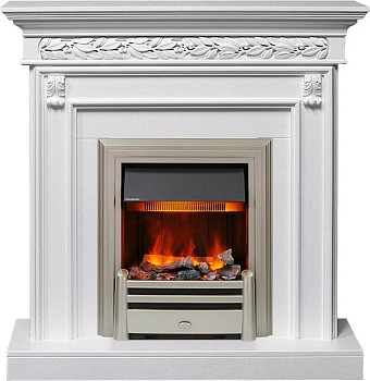 Каминокомплект Dimplex Valletta - Белый (Ширина 1040 мм) с очагом Chesford