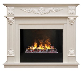 Электрокамин RealFlame Philadelphia 26 WT 3D Cassette 630 + Black вставка