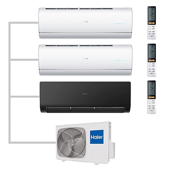 Мульти сплит-система настенная Haier AS35S2SJ2FA-W / AS35S2SJ2FA-W / AS35S2SF2FA-B / 3U70S2SR5FA Inverter