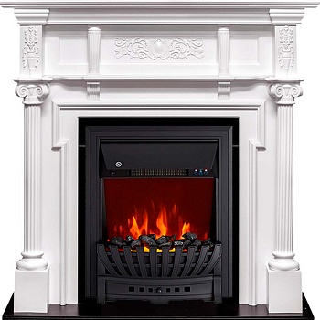 Каминокомплект Royal Flame  Oxford - Белый с очагом Aspen Black