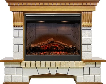 Каминокомплект Dimplex Pierre Luxe - Дуб / Белый с очагом Symphony 26'' DF2608-INT