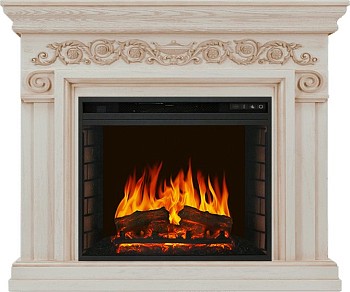 Каминокомплект Royal Flame  Athena - Слоновая кость с патиной с очагом Vision 23 EF LED FX