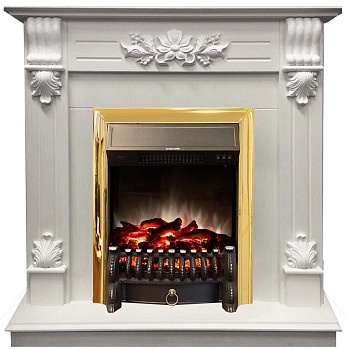 Электрокамин RealFlame  Ottawa WT с очагом Fobos Lux BR S