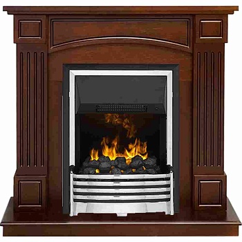 Каминокомплект Dimplex Boston - Темный дуб (Высота 92.5см) с очагом Flagstaff