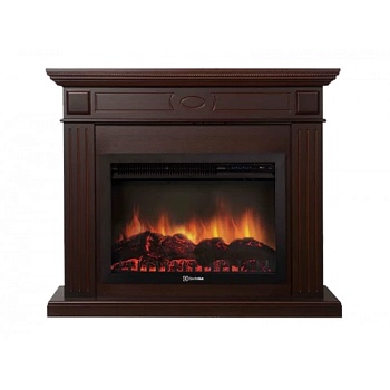 Каминокомплект Electrolux Bianco 26/30 с очагом EFP/P-3020LS шпон темный дуб