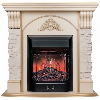 Электрокамин RealFlame  Athena WT с очагом Majestic Lux Black