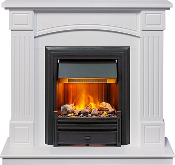 Каминокомплект Dimplex Boston - Белый (Высота 925см) с очагом Brookline Black