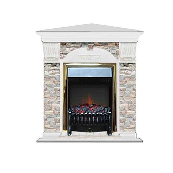 Каминокомплект Glenrich Арочный Fobos brass