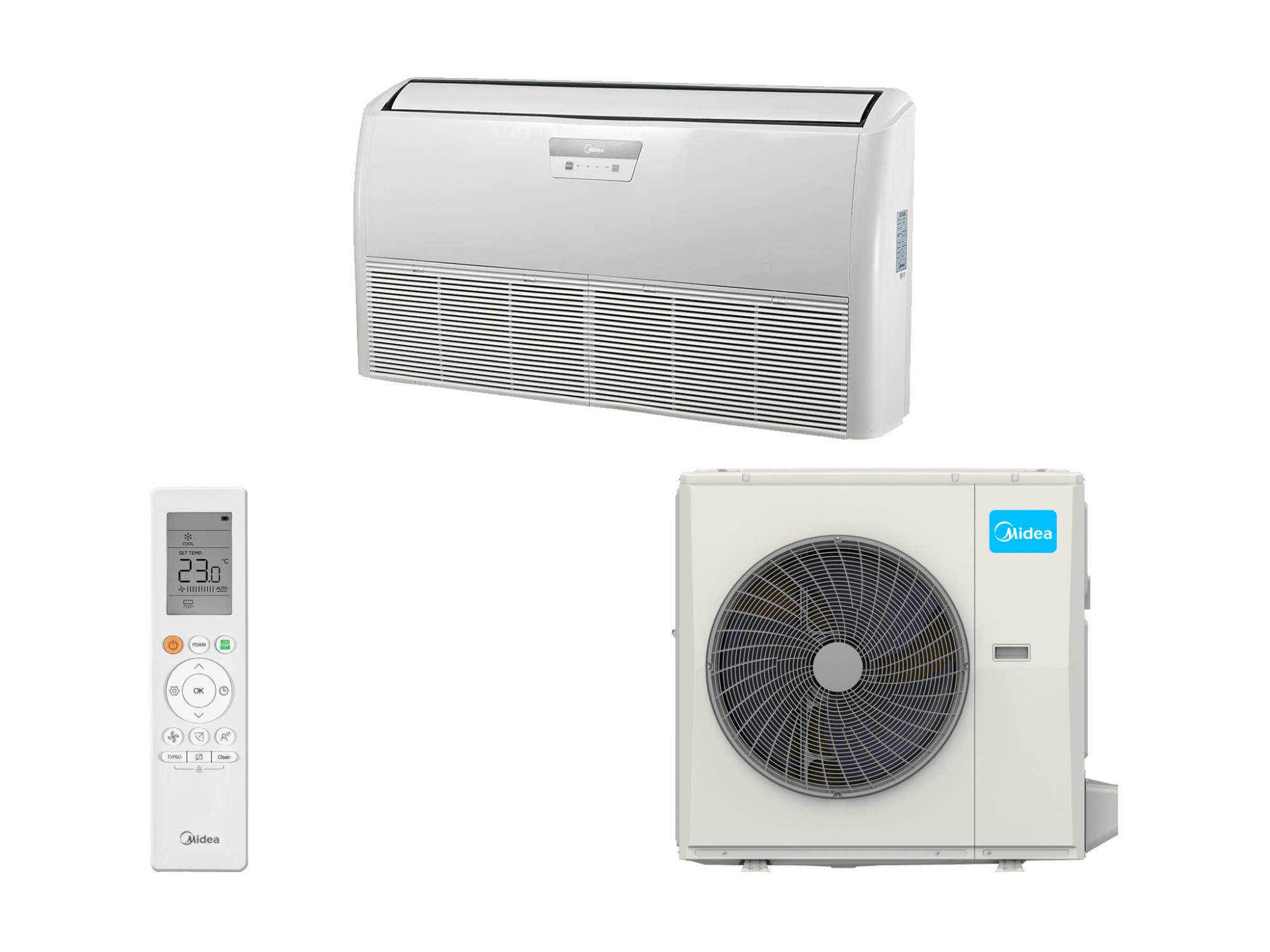 Напольно-потолочная сплит-система Midea MUE-48HRFNX(GA)/MOA1U-48FQN8G1 Inverter