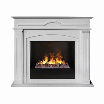 Электрокамин RealFlame Mirra 26 WT 3D Cassette 630 + Black вставка