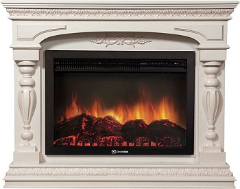 Каминокомплект Electrolux Perfetto R 30 с очагом EFP/P-3320RLS шпон белёный дуб