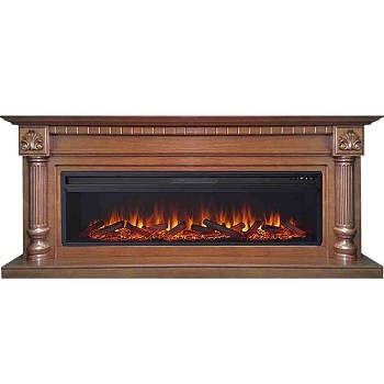 Каминокомплект Royal Flame  Edinburg 60 - Орех с очагом Vision 60 LOG LED