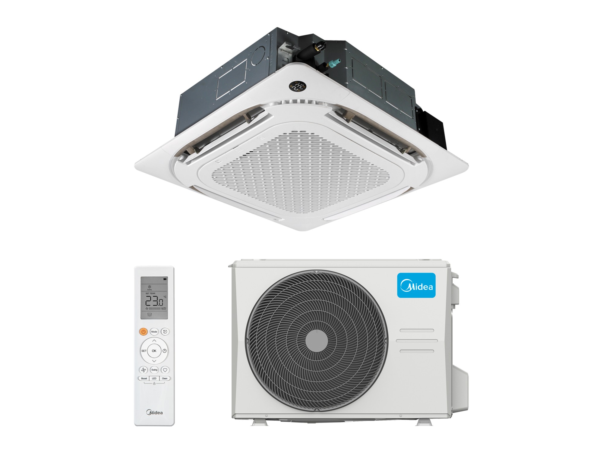 Кассетная сплит-система Midea -24HRN1G1/MOA1U-24HRN1G1/T-MBQ4-04A1 on/off